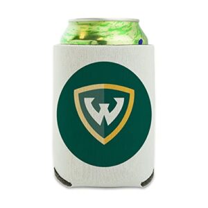 wayne state university primary logo can cooler - drink sleeve hugger collapsible insulator - beverage insulated holder