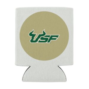 University of South Florida Secondary Logo Can Cooler - Drink Sleeve Hugger Collapsible Insulator - Beverage Insulated Holder