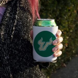 University of South Florida Primary Logo Can Cooler - Drink Sleeve Hugger Collapsible Insulator - Beverage Insulated Holder