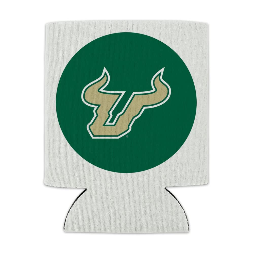 University of South Florida Primary Logo Can Cooler - Drink Sleeve Hugger Collapsible Insulator - Beverage Insulated Holder