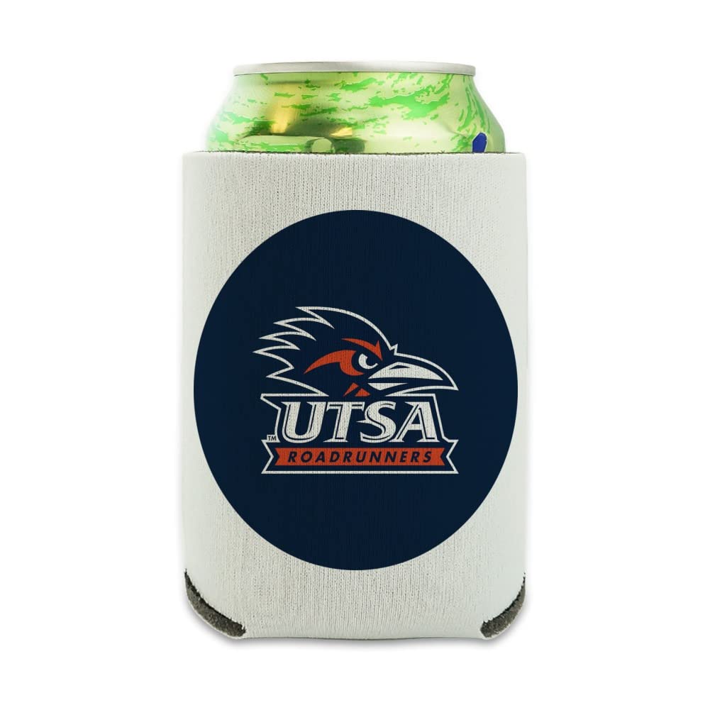 The University of Texas at San Antonio Primary Logo Can Cooler - Drink Sleeve Hugger Collapsible Insulator - Beverage Insulated Holder