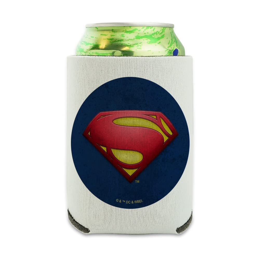 The Flash Supergirl Logo Can Cooler - Drink Sleeve Hugger Collapsible Insulator - Beverage Insulated Holder