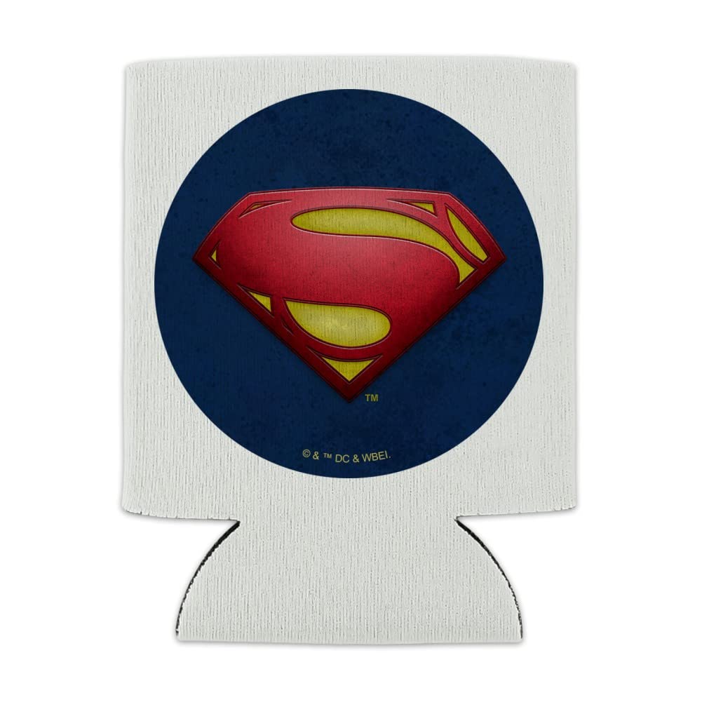 The Flash Supergirl Logo Can Cooler - Drink Sleeve Hugger Collapsible Insulator - Beverage Insulated Holder