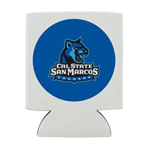 California State University San Marcos Primary Logo Can Cooler - Drink Sleeve Hugger Collapsible Insulator - Beverage Insulated Holder