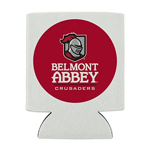 Belmont Abbey College Crusaders Logo Can Cooler - Drink Sleeve Hugger Collapsible Insulator - Beverage Insulated Holder