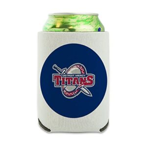 university of detroit mercy secondary logo can cooler - drink sleeve hugger collapsible insulator - beverage insulated holder