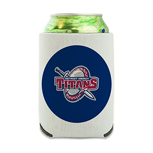 University of Detroit Mercy Secondary Logo Can Cooler - Drink Sleeve Hugger Collapsible Insulator - Beverage Insulated Holder