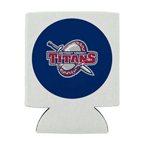 University of Detroit Mercy Secondary Logo Can Cooler - Drink Sleeve Hugger Collapsible Insulator - Beverage Insulated Holder