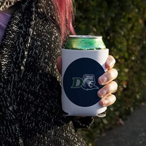 Drew University Primary Logo Can Cooler - Drink Sleeve Hugger Collapsible Insulator - Beverage Insulated Holder