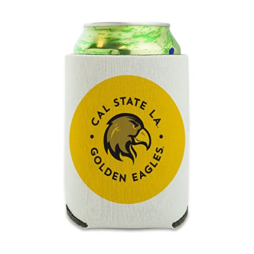 California State University Los Angeles Golden Eagles Logo Can Cooler - Drink Sleeve Hugger Collapsible Insulator - Beverage Insulated Holder