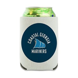 college of coastal georgia mariners logo can cooler - drink sleeve hugger collapsible insulator - beverage insulated holder