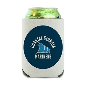 College of Coastal Georgia Mariners Logo Can Cooler - Drink Sleeve Hugger Collapsible Insulator - Beverage Insulated Holder