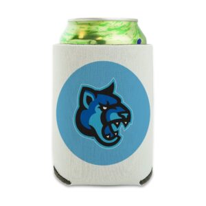 california state university san marcos secondary logo can cooler - drink sleeve hugger collapsible insulator - beverage insulated holder