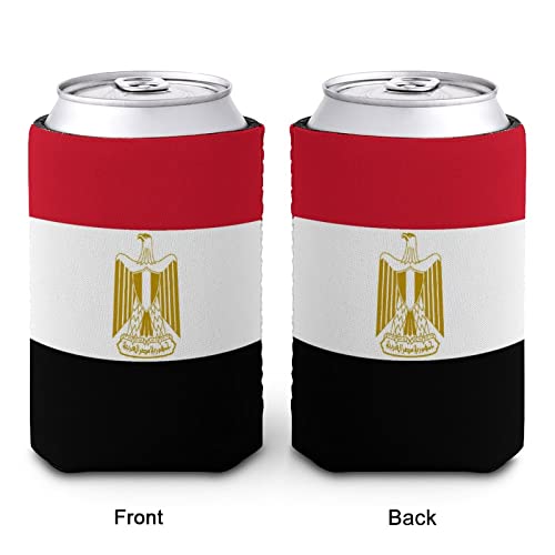 2 PCS Egypt Flag Can Cooler Party Gift Beer Drink Coolers Coolies