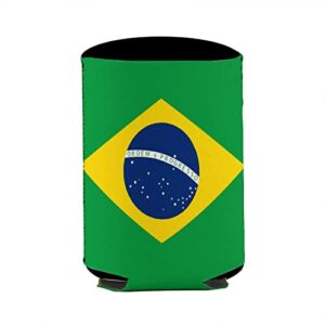 2 PCS Brazilian Flag Can Cooler Party Gift Beer Drink Coolers Coolies