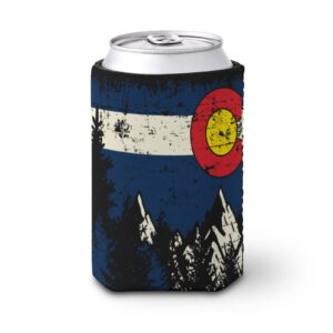 2 pcs colorado flag mountain' can cooler party gift beer drink coolers coolies