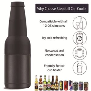 Syuanmuer 12oz Vacuum Insulated Can Cooler, Stainless Steel Slim Can Cooler, Beverage Can Insulator, Insulated Can Holder.