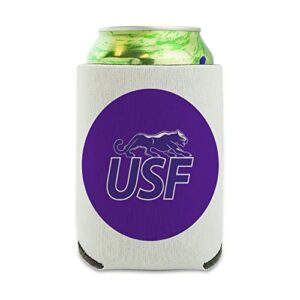 university of sioux falls primary logo can cooler - drink sleeve hugger collapsible insulator - beverage insulated holder