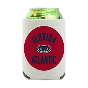 florida atlantic university owls can cooler - drink sleeve hugger collapsible insulator - beverage insulated holder