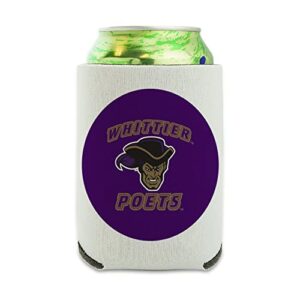 whittier college poets logo can cooler - drink sleeve hugger collapsible insulator - beverage insulated holder