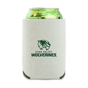 utah valley university secondary logo can cooler - drink sleeve hugger collapsible insulator - beverage insulated holder