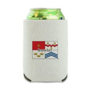 rensselaer polytechnic institute secondary logo can cooler - drink sleeve hugger collapsible insulator - beverage insulated holder