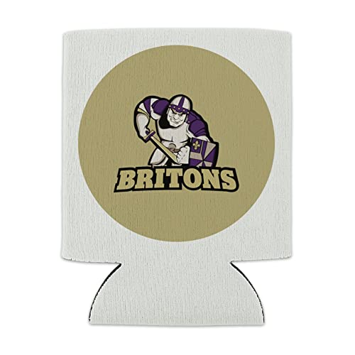 Albion College Secondary Logo Can Cooler - Drink Sleeve Hugger Collapsible Insulator - Beverage Insulated Holder