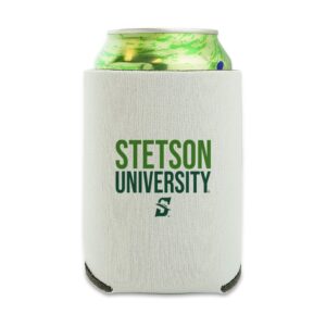 stetson university secondary logo can cooler - drink sleeve hugger collapsible insulator - beverage insulated holder