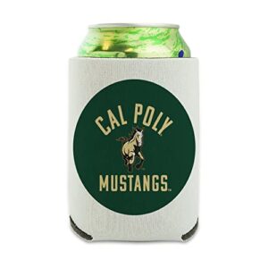 cal poly mustangs logo can cooler - drink sleeve hugger collapsible insulator - beverage insulated holder