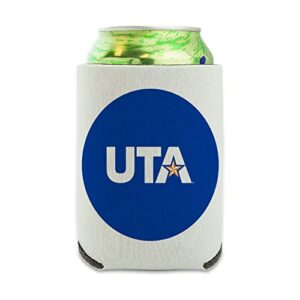 texas at arlington primary logo can cooler - drink sleeve hugger collapsible insulator - beverage insulated holder