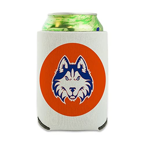 Houston Baptist University Secondary Logo Can Cooler - Drink Sleeve Hugger Collapsible Insulator - Beverage Insulated Holder