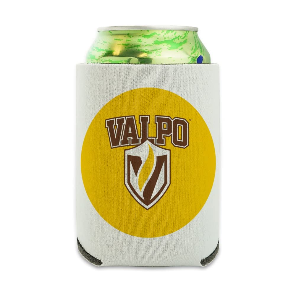 Valparaiso University Primary Logo Can Cooler - Drink Sleeve Hugger Collapsible Insulator - Beverage Insulated Holder