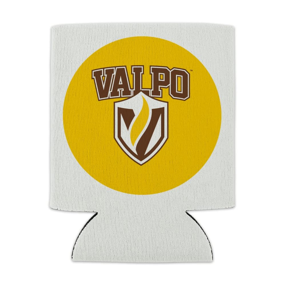 Valparaiso University Primary Logo Can Cooler - Drink Sleeve Hugger Collapsible Insulator - Beverage Insulated Holder