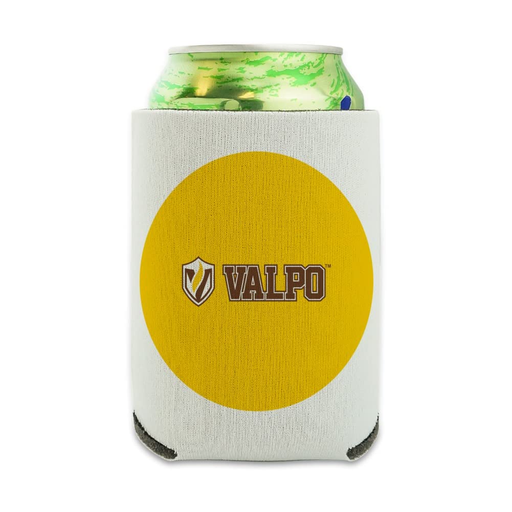 Valparaiso University Secondary Logo Can Cooler - Drink Sleeve Hugger Collapsible Insulator - Beverage Insulated Holder