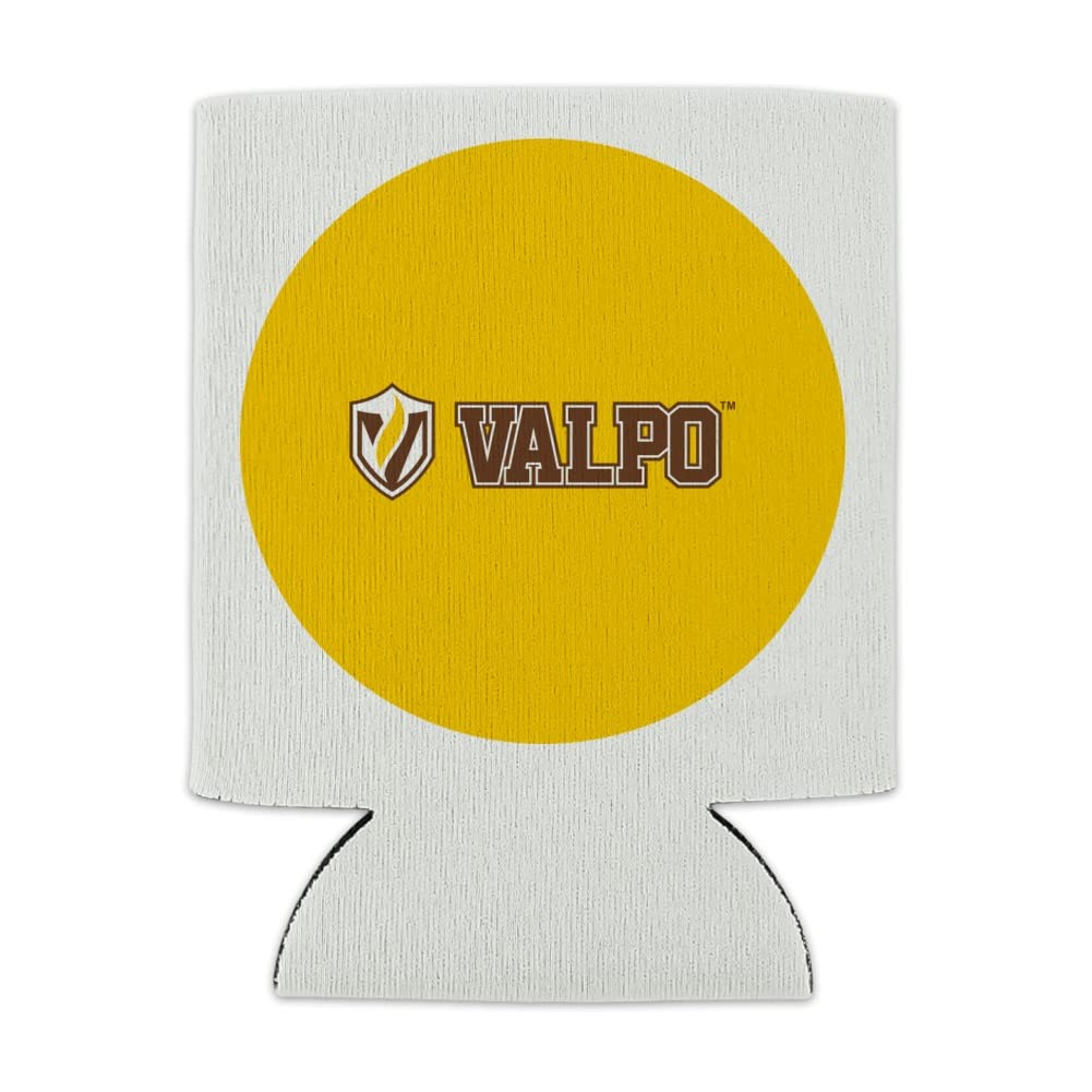 Valparaiso University Secondary Logo Can Cooler - Drink Sleeve Hugger Collapsible Insulator - Beverage Insulated Holder