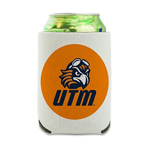 University of Tennessee Martin Secondary Logo Can Cooler - Drink Sleeve Hugger Collapsible Insulator - Beverage Insulated Holder
