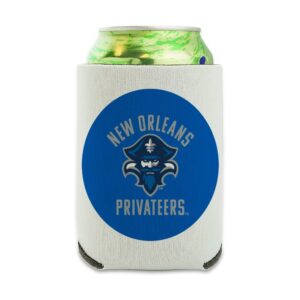 The University of New Orleans Privateers Logo Can Cooler - Drink Sleeve Hugger Collapsible Insulator - Beverage Insulated Holder