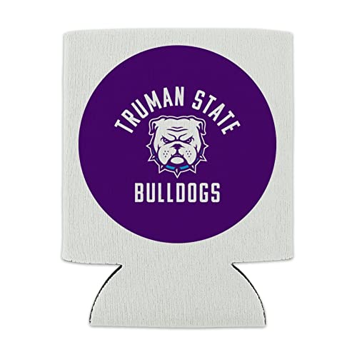 Truman State University Bulldogs Logo Can Cooler - Drink Sleeve Hugger Collapsible Insulator - Beverage Insulated Holder