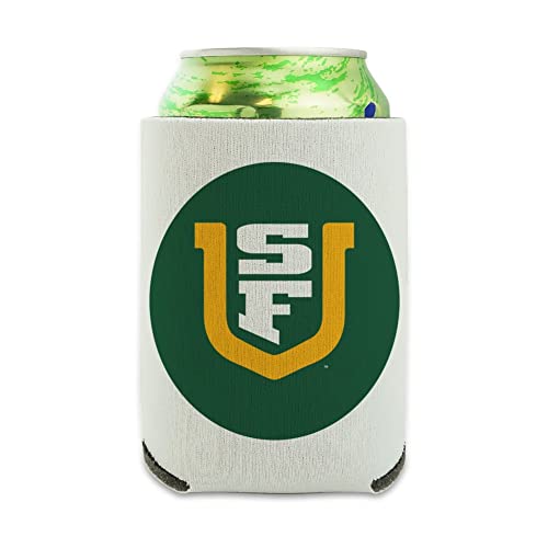 University of San Francisco Primary Logo Can Cooler - Drink Sleeve Hugger Collapsible Insulator - Beverage Insulated Holder