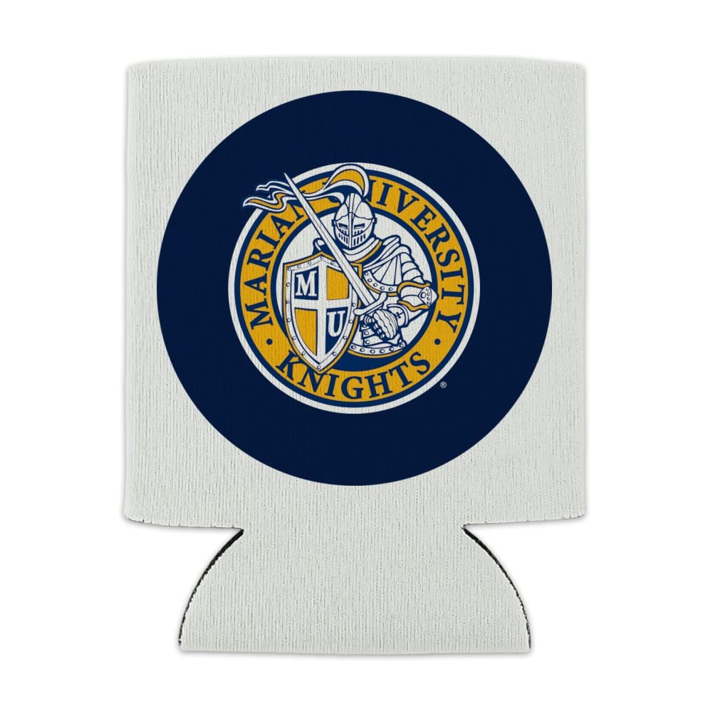 Marian University Primary Logo Can Cooler - Drink Sleeve Hugger Collapsible Insulator - Beverage Insulated Holder