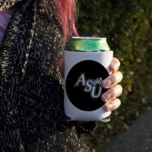 Adams State University Secondary Logo Can Cooler - Drink Sleeve Hugger Collapsible Insulator - Beverage Insulated Holder