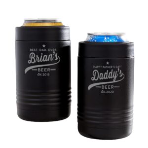 personalization universe dad's brewing company personalized stainless insulated can holder