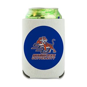 savannah state university primary logo can cooler - drink sleeve hugger collapsible insulator - beverage insulated holder