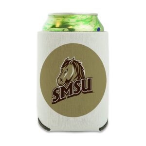southwest minnesota state university secondary logo can cooler - drink sleeve hugger collapsible insulator - beverage insulated holder