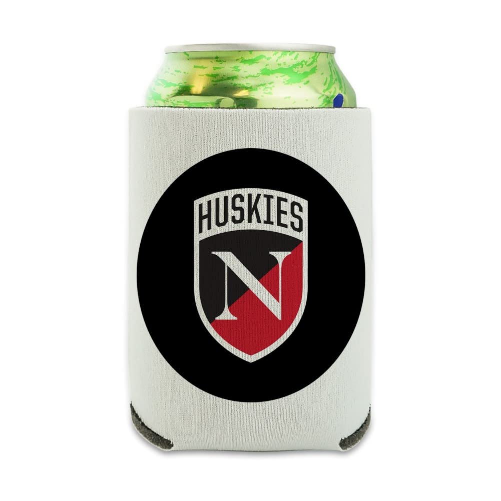 Northeastern University Secondary Logo Can Cooler - Drink Sleeve Hugger Collapsible Insulator - Beverage Insulated Holder