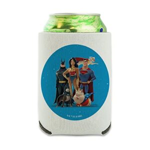 dc league of super pets group can cooler - drink sleeve hugger collapsible insulator - beverage insulated holder