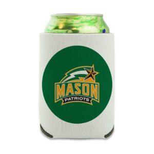 george mason university primary logo can cooler - drink sleeve hugger collapsible insulator - beverage insulated holder