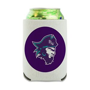florida southwestern state college primary logo can cooler - drink sleeve hugger collapsible insulator - beverage insulated holder