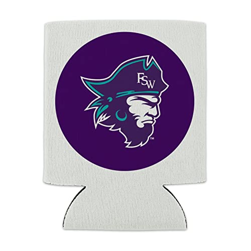 Florida Southwestern State College Primary Logo Can Cooler - Drink Sleeve Hugger Collapsible Insulator - Beverage Insulated Holder