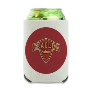 flagler college primary logo can cooler - drink sleeve hugger collapsible insulator - beverage insulated holder